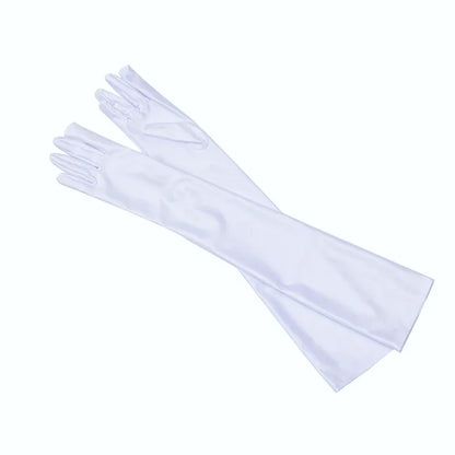1 Pair Sexy Gloves Classic Women Black Evening Party Prom Gloves Opera Stretch Satin Long Mittens Driving Sun Protection Sleeves