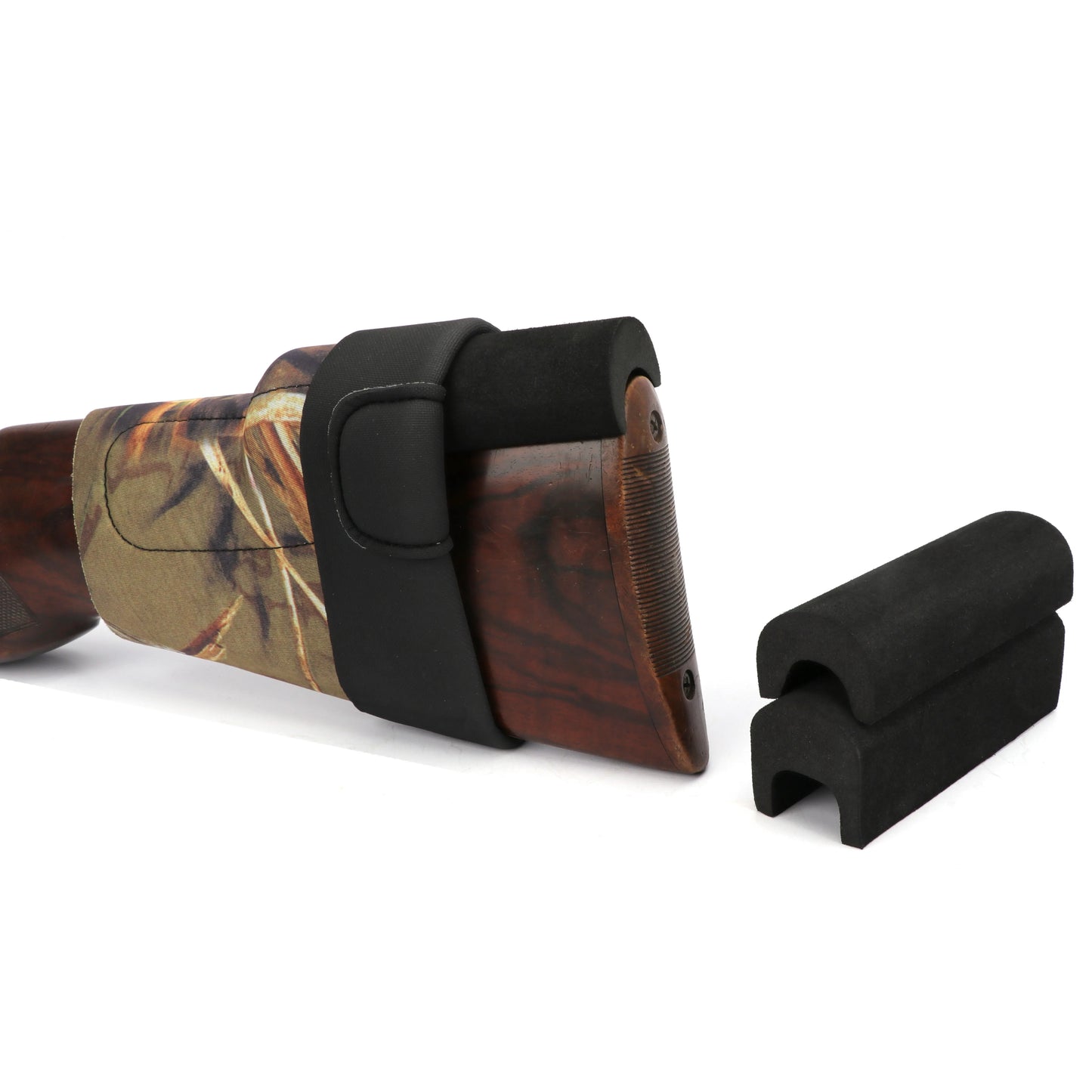 Tourbon Camo Cheek Rest Raiser Neoprene Buttstock Sleeve Non-slip Cover Slip On with 3 Pads Hunting Accessories