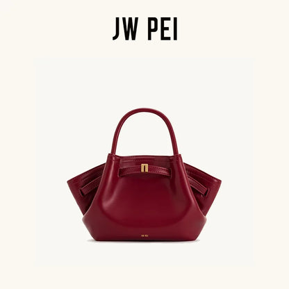 JW PEI Dumpling Bun New Small Women's Shoulder Crossbody Bag High Quality Handheld Small Bag Women'sMedium Faux Suede Tote Bag