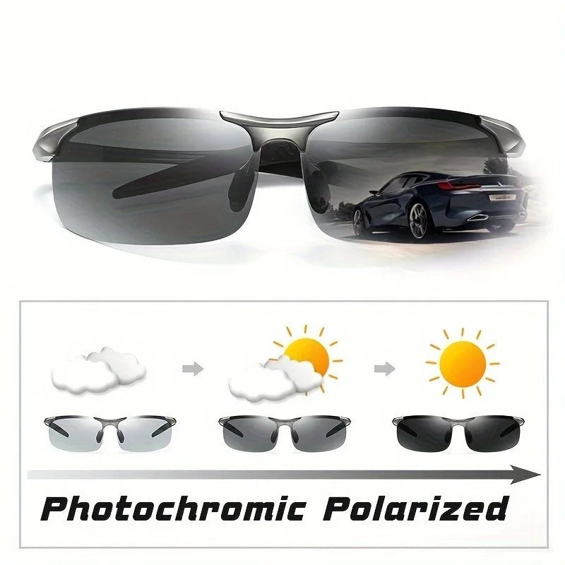 Polarized Fashion Glasses with Daytime and Nighttime Visual Functions, Scratch Resistant, UV Protection