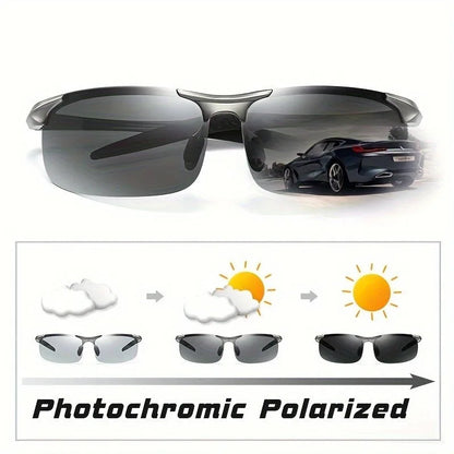 Polarized Fashion Glasses with Daytime and Nighttime Visual Functions, Scratch Resistant, UV Protection