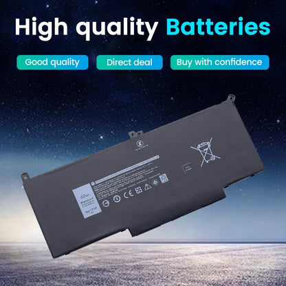 F3YGT for Dell Battery Latitude 7480 12 13 7000 7280 7290 E7280 E7290 E7380 E7390 Laptop Battery High Capacity with Tools