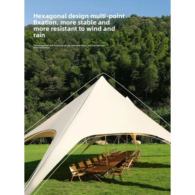 Tent, Large Outdoor Giant Camp, Rain and Sun Protection, Suitable for Outdoor Camping