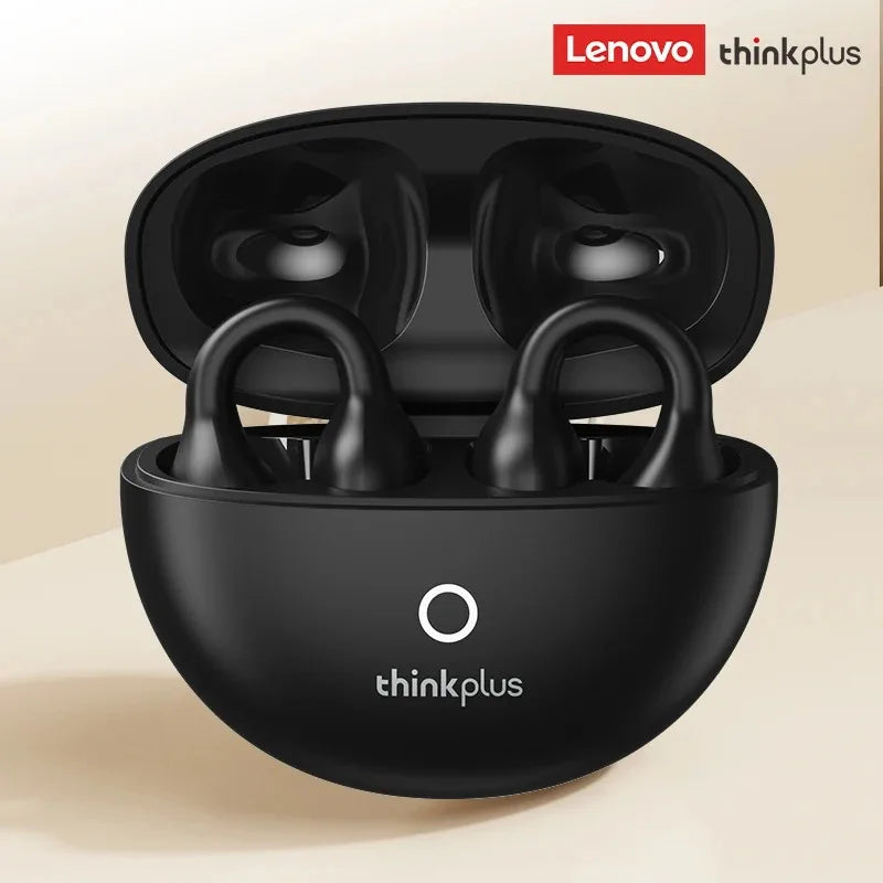 New Lenovo LP25 OWS Wireless Bluetooth 5.4 Clip Headphones Long Battery Life Gaming Headset HIFI Surround Sound Earbuds With Mic