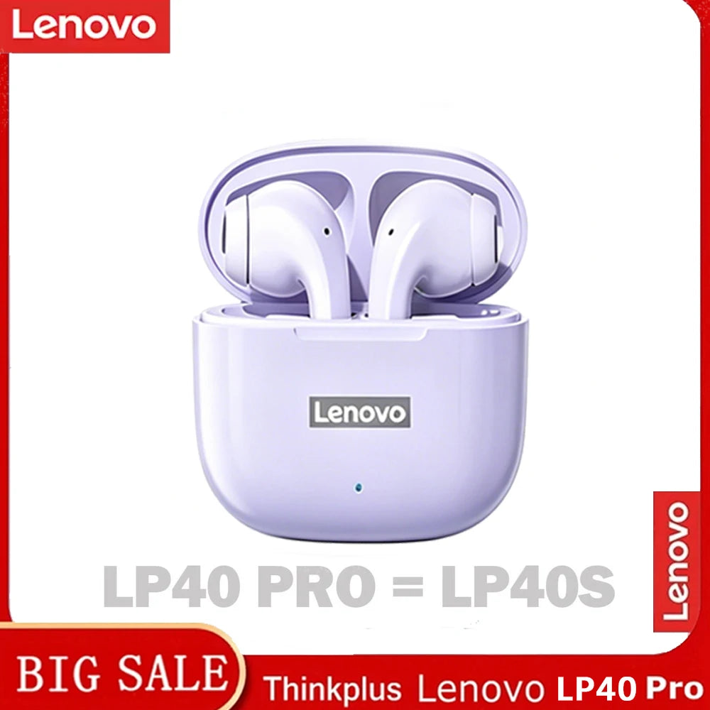 Lenovo LP40 Pro Wireless Headphones Are Suitable For Computers, Phones, Gyms, Travel Compatible Lenovo And Fitness Headphones