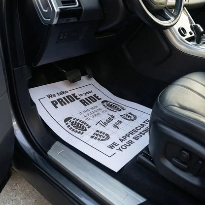【MO】10Pcs High Quality Disposable Car Floor Mats Waterproof Anti Slip Paper Vehicle Protection Interior Car Accessories