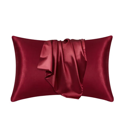 1pc Nordic Silk Pillowcase White Black Grey Khaki Blue Pink Sliver Bed Pillow Covers Luxury Cases Home Bedding Decor