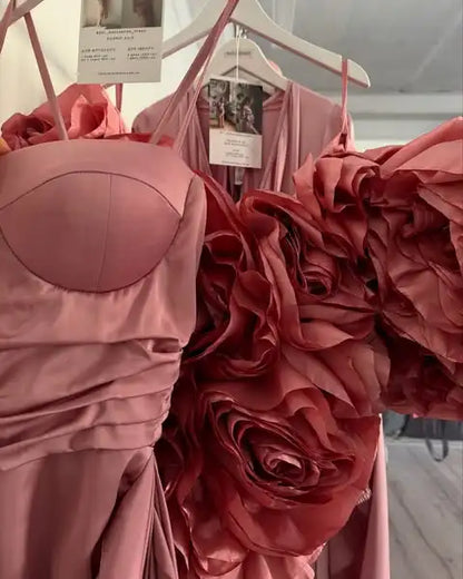 Amazing Rose Pink Handmade Flower Jacket Bicep Cape Maternity Women Jacket For Photoshoots Female Outerwear Coat