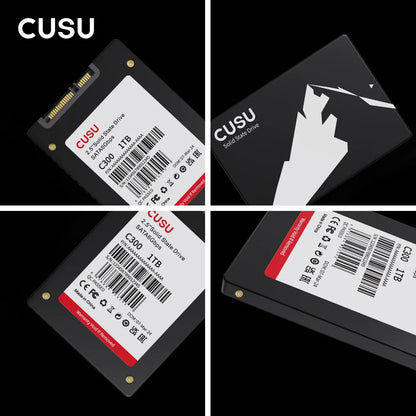 CUSU SSD 1TB 512GB 256GB 128GB SATA3 Hard Drive 2TB SSD SATA Solid State Disk for Laptop Desktop