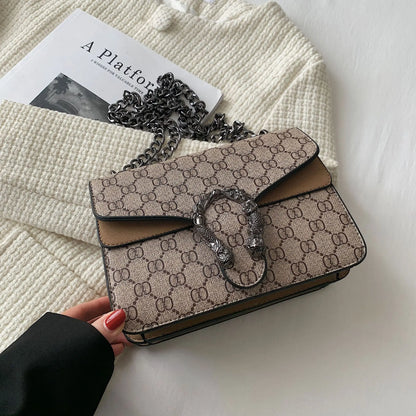 Fashion Popular Women's Bag Trend Brand Retro Chain Shoulder Bag High Quality Ladies Crossbody Bag Designer Luxury Handbag