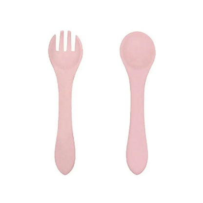 B78B-Baby Feeding Set, With Strong Suction, Silicone Tableware, Used To Hold Solid Food.
