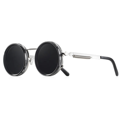 CRIXALIS Polarized Round Sunglasses ND9 Adjustable Dimming Men Women Retro Punk Men's Fishing Eyeglasses Outdoor Shades UV400