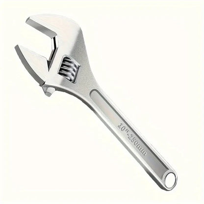 6 Inch/10 Inch Adjustable Wrench With Wide Handle, Perfect For Plumbing, Home And Garage Applications