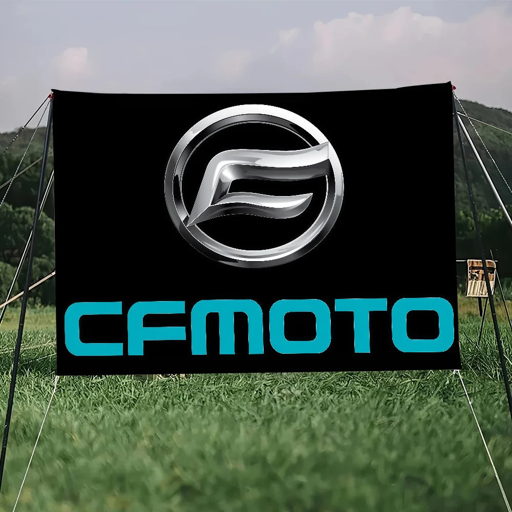 CFMoto Fashion Brand Motorcycle flag Art Sci Fi Room Home Decor Wall Mount Home Decor Banner