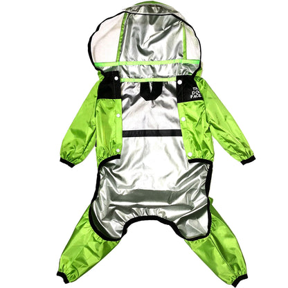 T Pet Dog Raincoat The Dog Face Pet Clothes Jumpsuit Waterproof Dog Jacket Dogs Water Resistant Clothes for Dogs Pet Coat