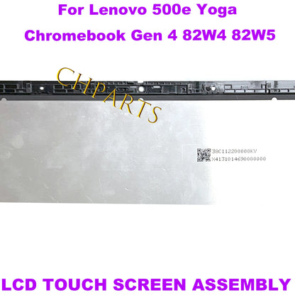 12.2“ 1920*1200 WUXGA For Lenovo 500e Yoga Chromebook Gen 4 82W4 82W5 LCD Touch Screen Assembly 5D11C95914 IPS 300nit 50%NTSC