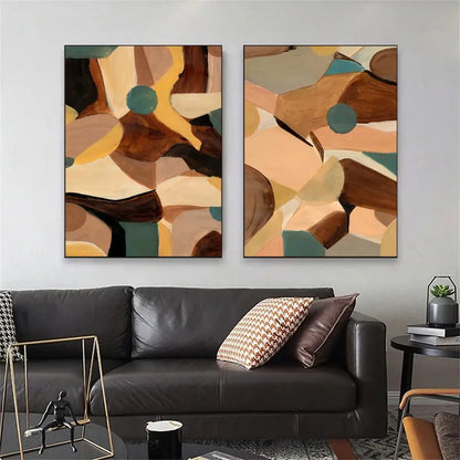 Shifting Sands Painting Calligraphy Canvas Wall Art Poster for Living Room Hallway Home Decor Modern Holiday Gift