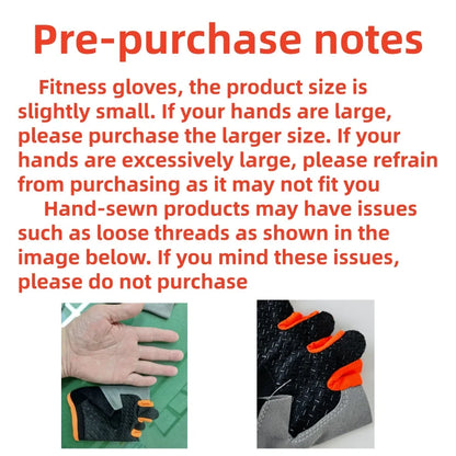 1Pair Gym Gloves Fingerless Gloves Anti-Slip Shock-Absorbing Gloves Sports Gloves for Training Lifting Weight Cycling