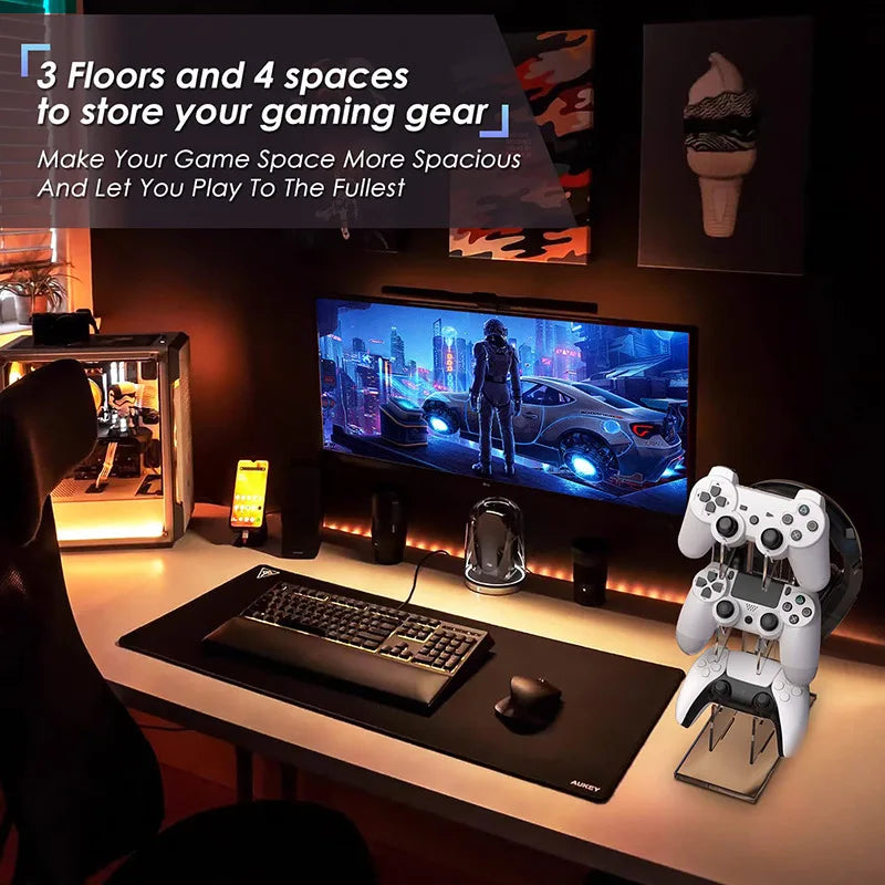 Controller Gaming Accessories For Playstation 5 4 3 2 PS5 PS4 PS3 Dualsense Dualshock Switch Pro Xbox Control Stand Support Game