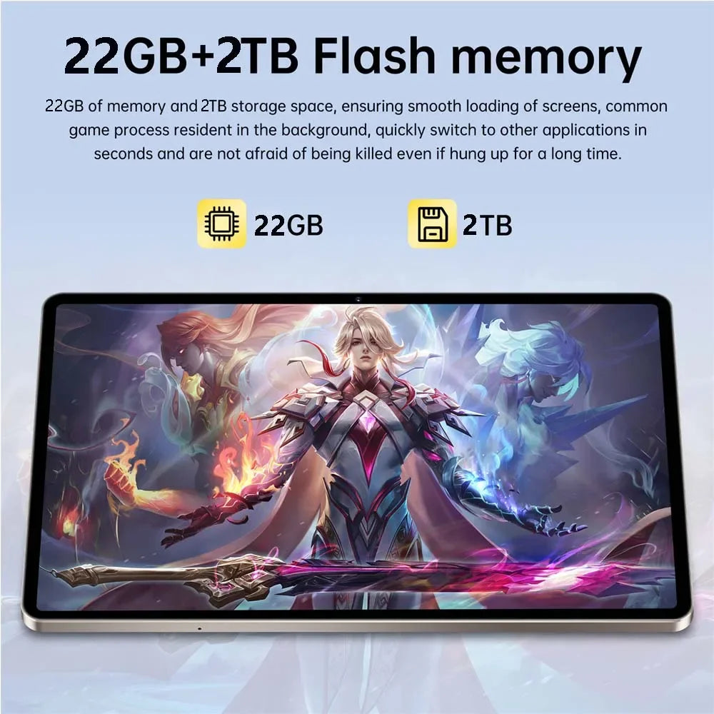 High-end Pad 7S pro Children Tab Global Version 10.Inch Android 15 22GB+2TB Tablet 5G Dual SIM Original Kids Gift Tablet PC+Box