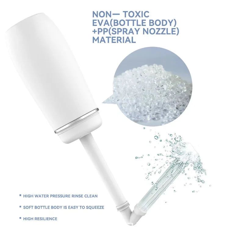 Portable Bidet for Travel Friendly Handheld Personal Peri Bottle 400ml Convenient Leakproof Design Personal Hygiene Cleaning