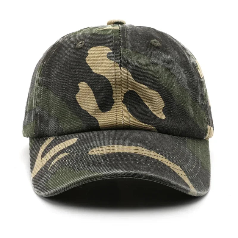Japanese Style Street Tide Brand Soft Top Camouflage Baseball Cap Female Face Little Wild Peaked Cap