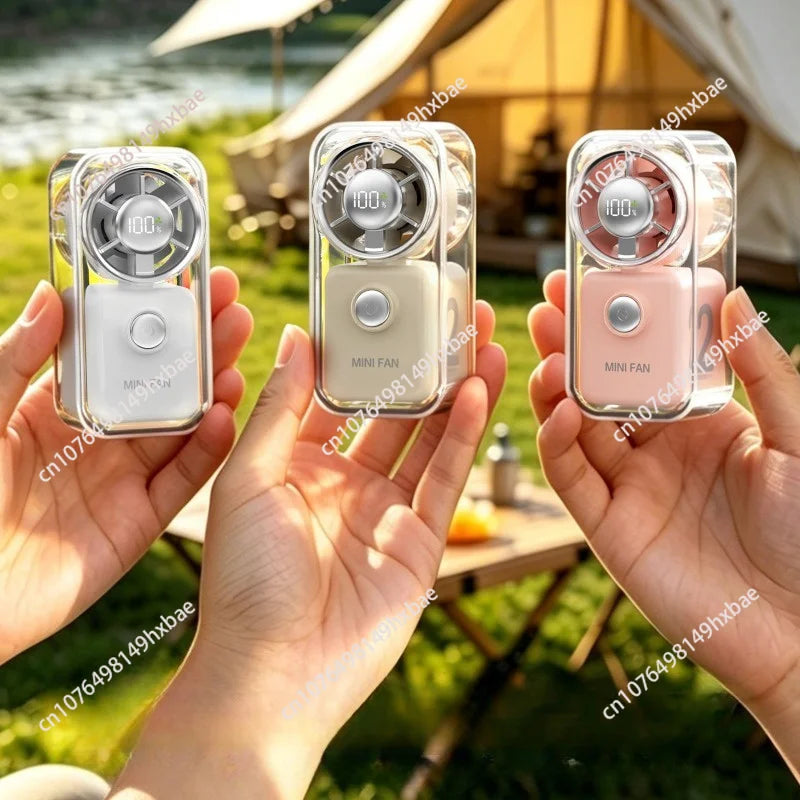 Portable mini fan | silent | long battery life/mini handheld fan, portable USB charging pocket fan, 5-speed silent cooling fan