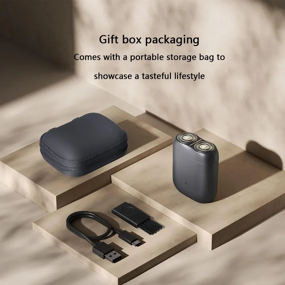 Xiaomi Mijia Electric Shaver S200 No Box Portable IPX7 Wet Dry Shaving Rechargeable Magnetic Suction Blade Head Razors
