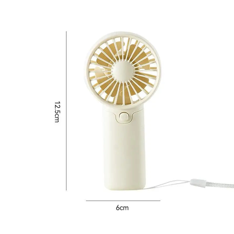 Portable Fan Creative Small Fan Pocket Hand-held Fan Lightweight Adjustable Cute Handheld Outdoor Fan Air Cooler Students Gift