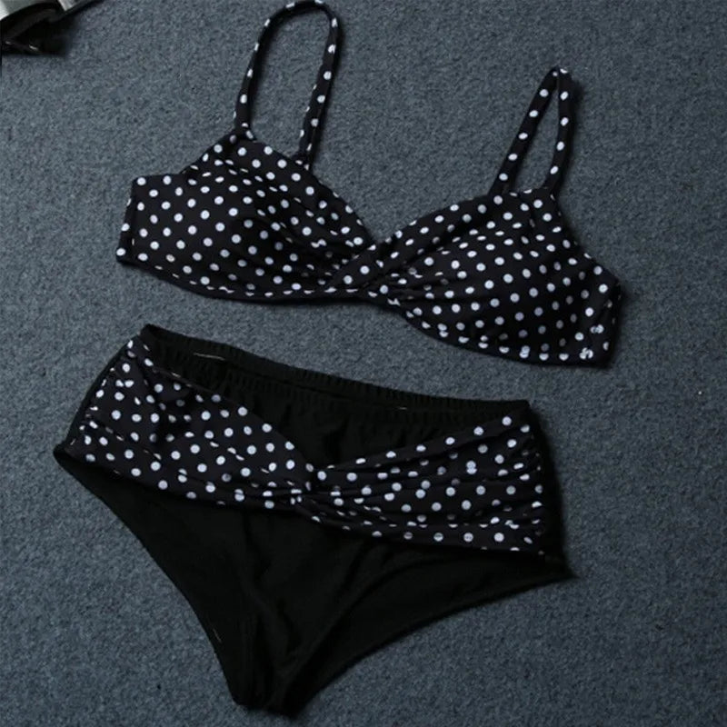 Plus Size Swimsuit Women's Tethered Sports Bag Bikini Swimsuit Set Big Breast Bathing Swimming Suit Bathers Beachwear