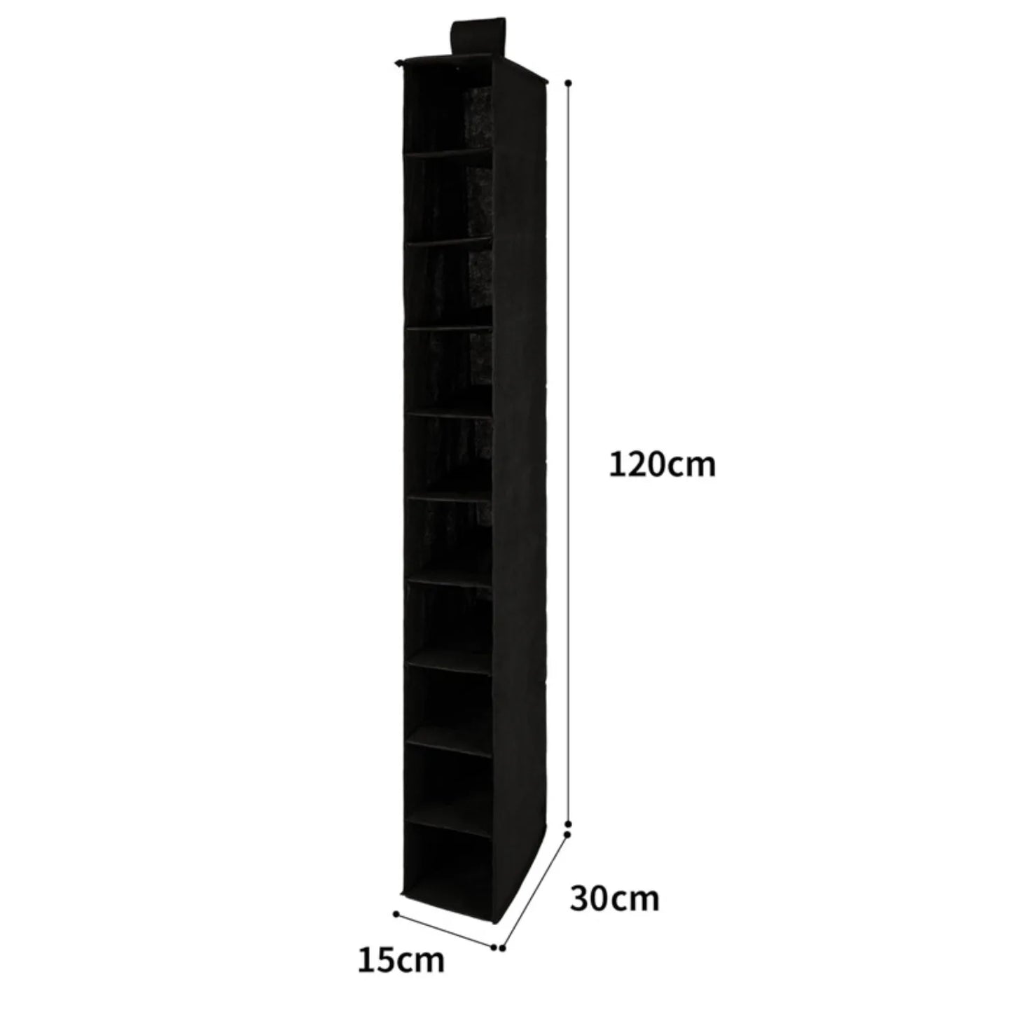 Hanging Shoe Organizer 10-Shelf Hanging Closet Organizers Storage Shoes Organizer Shelves Hanging Shoe Rack Holder for Bedroom