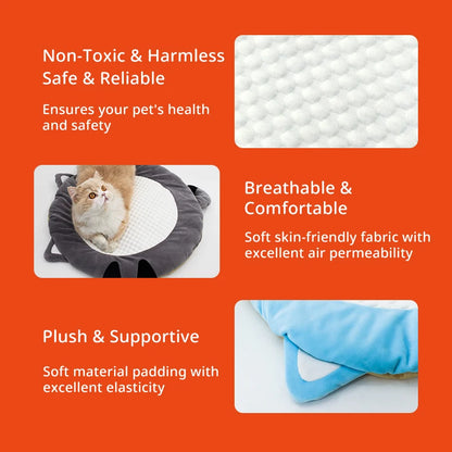 Versatile Pet Bed Pad Mattress for Cats And Dogs with Fiber Fabric Soft Core Material for Efficient Heat Dissipation
