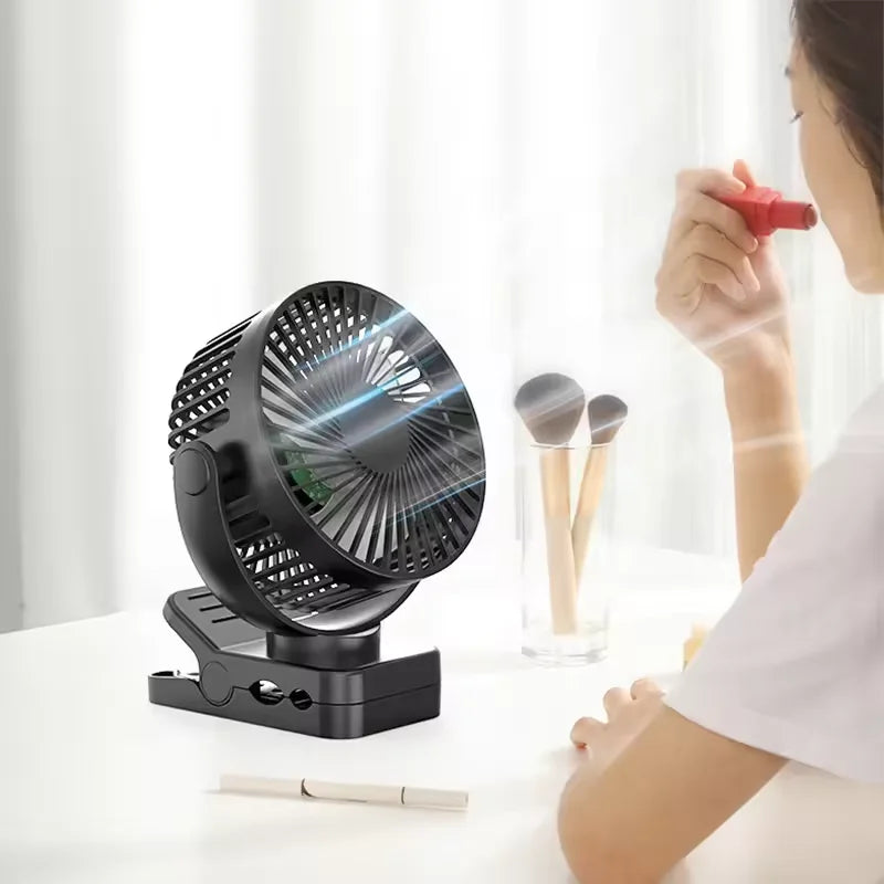 Portable Mini Hand Clip Fan USB Charging Quiet Desktop Electric Fan High Quality Student Dormitory Small Cooling Ventilador Fans