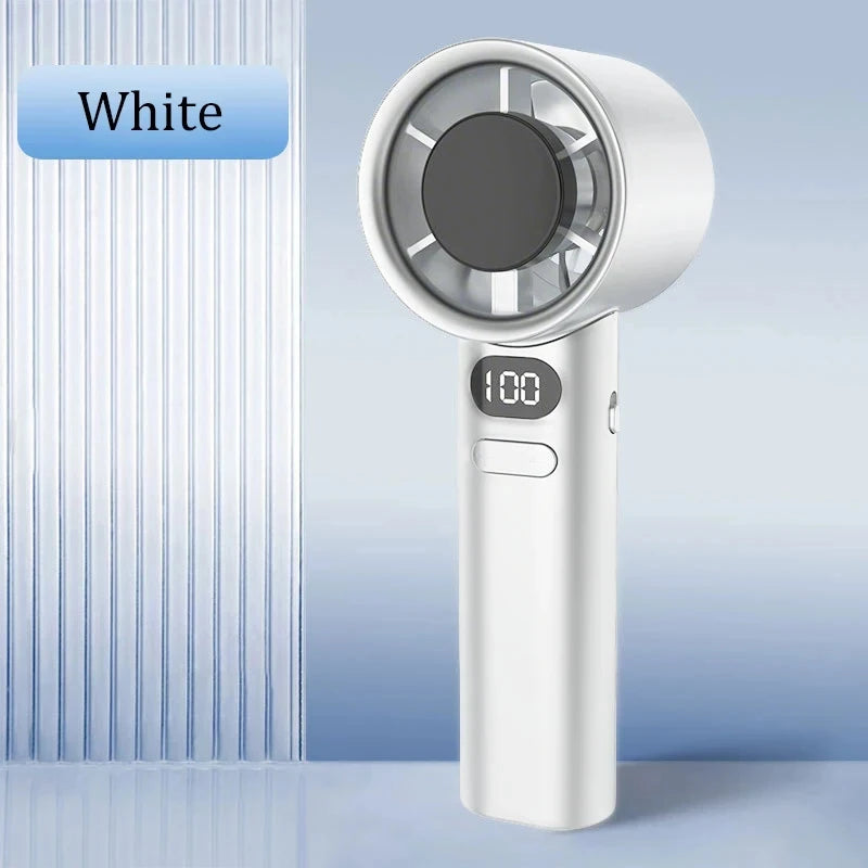 Lenovo Handheld Mini Fan Electric Hand Fans Ice Compress High-Speed Cooling USB Rechargeable Portable LED Display Fan