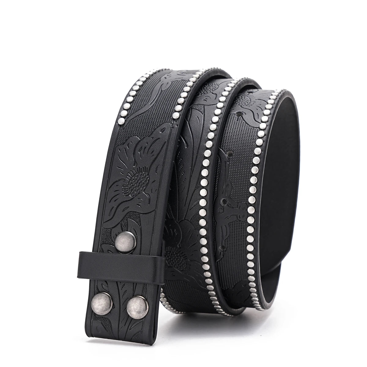 A suitable for leisure business gifts for men and women PU buckle belt (punch)