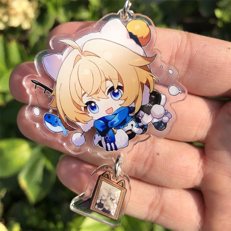Honkai: Star Rail Kafka March 7th Dan Heng Clara Pom-Pom Cosplay COSTUME Keychain Accessories Key Chain Pendant Prop Xmas Gift