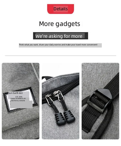 Trendy men and women Minimalist Backpack Versatile Backpack Large Capacity Student Backpack Computer Travel Bag Washable