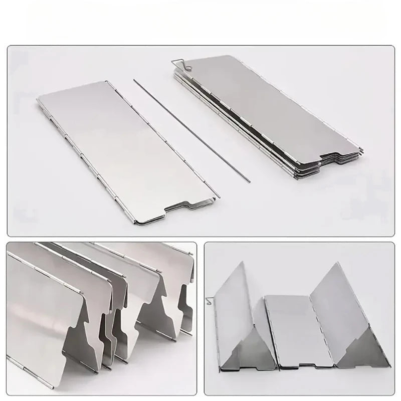 Outdoor Camping Portable Folding Stove for 8 Plates / 10 Plates with Windproof Cover
