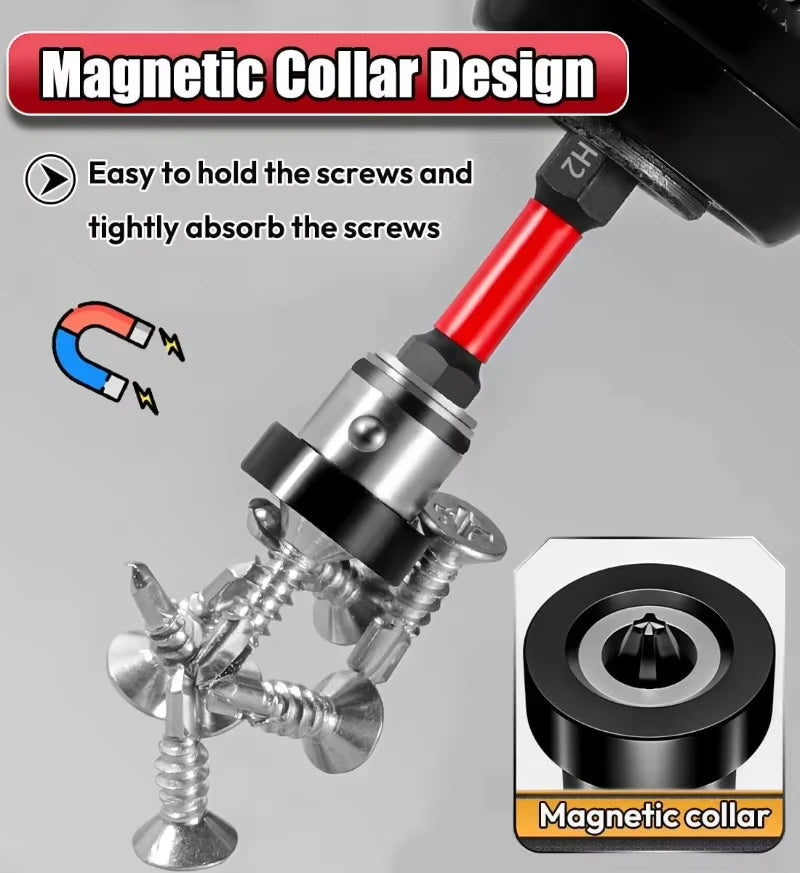 Magnetic Positioning Screwdriver Bits Drywall Screw Bit wide Gypsum Board Plasterboard Screws Locating Batch Head Drilling Tools