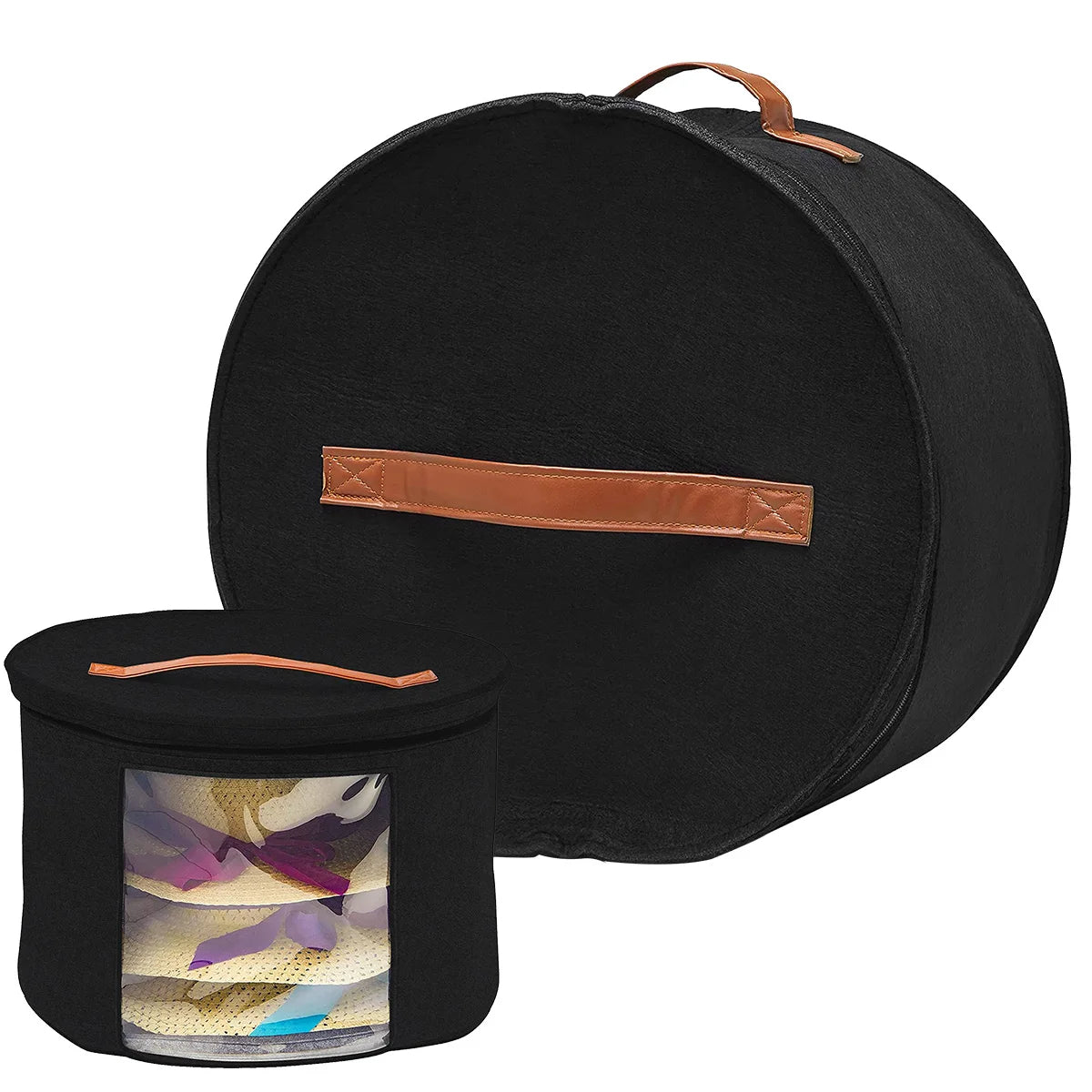 Holder Bag Felt Storage Box Dust Case Household Goods Sundries Storage Hats Bucket Clothes Organizers Large Capacity Travel Bags