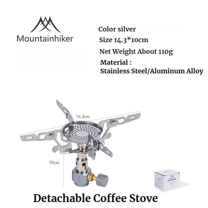 Mountainhiker Outdoor 3300W High Power Gas Stove Mini Camping Gas Burner Portable Picnic Hiking Cooking Stove Survival Furnace