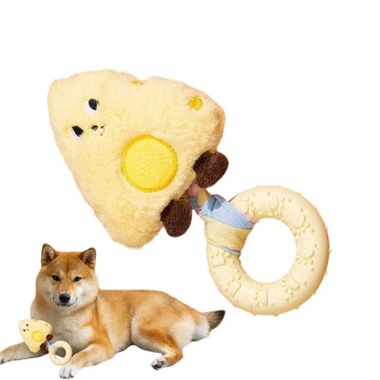 Dog Toys Rubber Plush Toys Dog Biting & Teething Relief Toys Pet Products Clean Teeth Interactive Dolls Sound Bite Pets Supplie