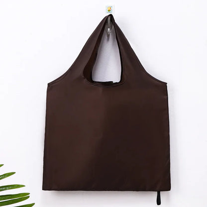 Foldable Shopping Bag Reusable Travel Grocery Bag Eco-Friendly One Shoulder Handbag For Travel Cartoon Cactus Printing Tote Bag