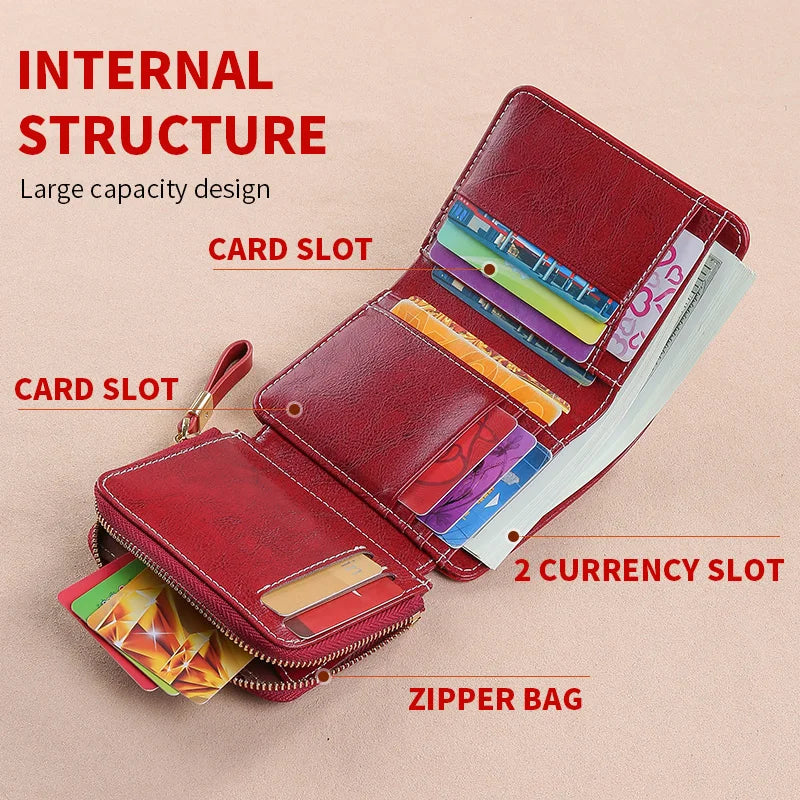 1 wallet with multiple card slots and large capacity, can hold car keys or coins, loose change, birthday gifts/Valentine's Day g