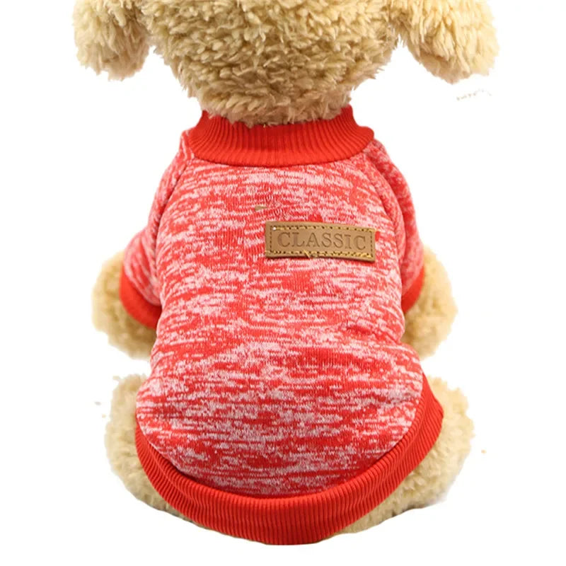 Cute Dog Clothes for Small Dogs Soft Pet Dog Sweater Clothing for Dog Winter Chihuahua Clothes Classic Pet Outfit Accessories