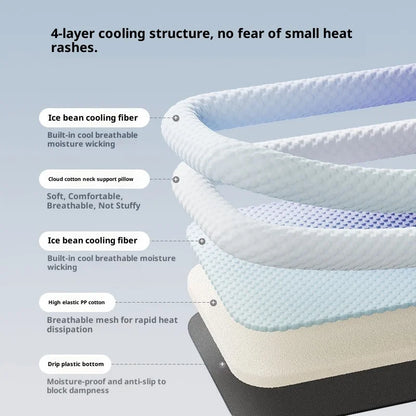 Pet Cooling Mat Foldable Breathable Dog Bed Solid Color Portable Pet Sleeping Pad for Home Outdoor Travel and Daily Use