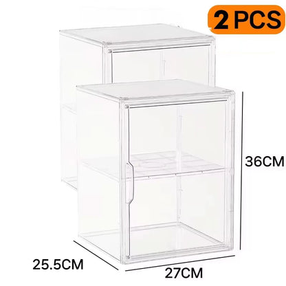 Multifunctional Foldable Storage Box Organizer for Figurines, Jewelry, Makeup, Blind Box, Bag Display – Super Big Acrylic Case