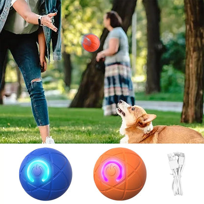 Smart Dog Toys Electronic Interactive Pet Toy Ball Moving Ball USB Automatic Moving Bouncing For Puppy Birthday Gift Cat Product