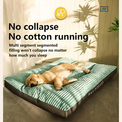 Pet Mat Dog Bed Detachable & Washable PP Cotton Dog Mat soft & Comfortable Dog Sleeper Mat Dog Dormitory Dream Bed For Large Dog
