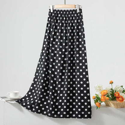 New 2024 Elegant Women Tulle Skirt Korean Fashion Boho Floral A Line Ladies Pleated Skirt Summer Chic High Waist Party Vestidos